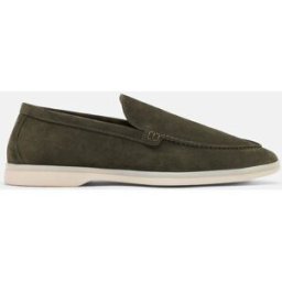 Scarosso Ludovico Oliva Scamosciato - Uomo Mocassini Verde Oliva - Camoscio 46