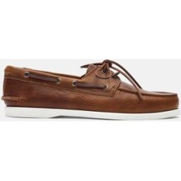 Scarosso Orlando Cigar - Uomo Scarpe Da Barca Marrone - Vitello 44