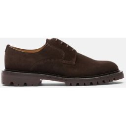 Scarosso Wooster Iii Brown Suede - Uomo Derbies Marrone - Camoscio 43,5