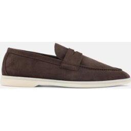 Scarosso Luciano Scamosciato Marrone - Uomo Mocassini Marrone - Camoscio 44