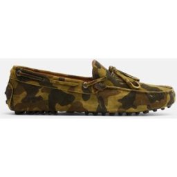Scarosso James Camo Suede - Uomo Mocassini Con Gommini Camouflage - Camoscio 42