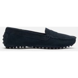 Scarosso Ashley Blue Suede - Donna Mocassini Con Gommini Blu - Camoscio 38