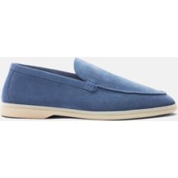 Scarosso Ludovico Acciaio Scamosciato - Uomo Mocassini Blu - Camoscio 43,5