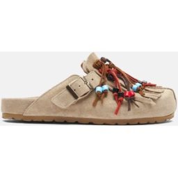 Scarosso Gea Beige - Donna Mules Beige - Camoscio 36