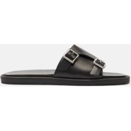 Scarosso Costantino Nero - Uomo Sandali Nero - Vitello 40