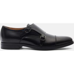 Scarosso Francesco Nero - Uomo Monk Strap Nero - Vitello 40,5