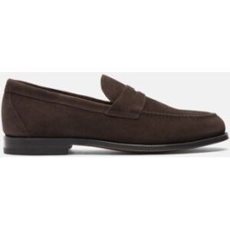 Scarosso Stefano Moro - Uomo Mocassini Marrone Scuro - Camoscio 46