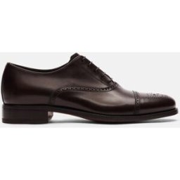 Scarosso Silvio - Uomo Oxford Marrone Scuro - Vitello 41,5