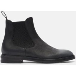 Scarosso Hunter Black - Uomo Chelsea Boots Nero - Camoscio 42,5