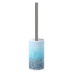 Aquasanit Summer Portascopino Vetro Blu Cromatoon Manico Con Coperchietto Cromati Codice Prod: Qf7140az
