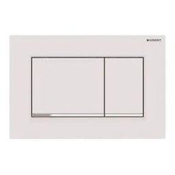 Geberit Sigma 30 115.883.Jt.1 Placca 2 Tasti Bianco Opaco Codice Prod: 115.883.Jt.1