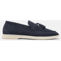 Scarosso Leandra Blu Scamosciata - Donna Mocassini Blu - Camoscio 41