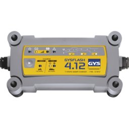 GYS Flash 4.12 - Caricabatterie e mantenitore di carica automatico - Batterie 12V da 1.2 a 90 ah