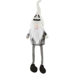 altri brand Gnomo Halloween gambemolli 75 cm bianco