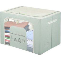 KASANOVA Scatola armadio 62x44x40 cm doppia cerniera e scritta verde