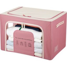 KASANOVA Scatola armadio 60x42x40 cm doppia cerniera e scritta malva