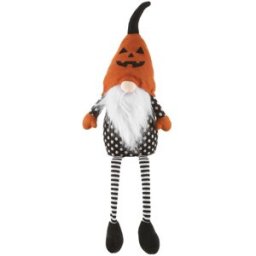 altri brand Gnomo Halloween gambemolli 75 cm arancio