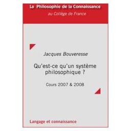 Qu'est-ce qu'un système philosophique ?