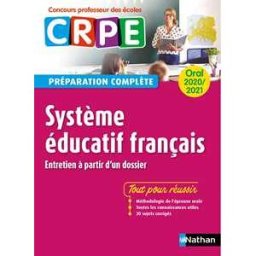Système éducatif français - Oral 2020 Préparation complète (CRPE) - (EFL3) - 2020