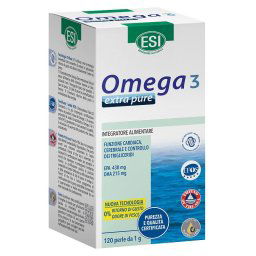 Omega 3 Extra Pure integratore alimentare per la circolazione 120 Perle di ESI SpA