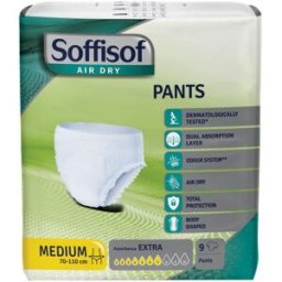 S.I.L.C. SpA Soffisoff Pannoloni Pants Incontinenza Extra taglia M 9 pezzi