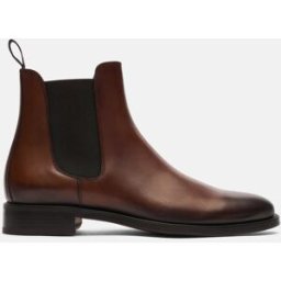 Scarosso Enzo Castagno - Uomo Chelsea Boots Marrone - Vitello 40