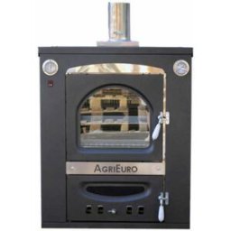 AgriEuro Premium Forno a legna da incasso Medius Plus 100 Inc in acciaio - Ventilato