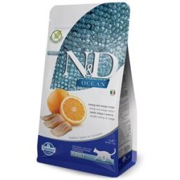 Farmina N&D Grain Free Feline Adult Ocean Aringa e Arancia 5 kg (GRATIS SPEDIZIONE)