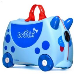 Valigia Cavalcabile Trunki Dougie Dog Il Cane Azzurro