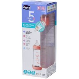 Chicco Biberon P5 Silicone Girl 300 ml