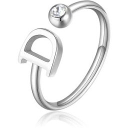 Sagapò Anello Donna Gioiello Click Lettera D SCK175