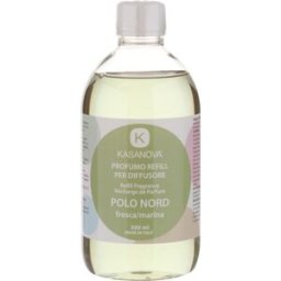 KASANOVA Ricarica Polo Nord da 500 ml, per diffusore per ambienti Design Luca Trazzi