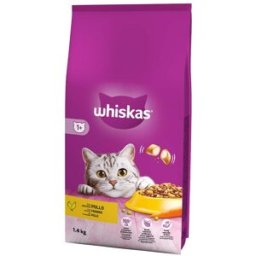 WHISKAS Secco Gatto Adult 1+ Pollo 1.4KG