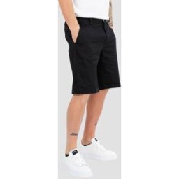 OUT/FIT - Short in cotone con borchia logo in metallo - Colore: Nero,Taglia: 46