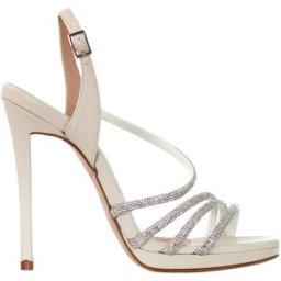 G.P. BOLOGNA - Sandalo in pelle con strass - Colore: Bianco,Taglia: 40