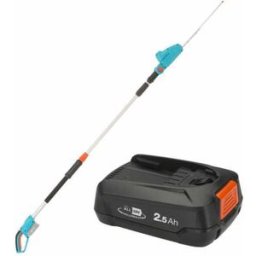 Gardena THS 42/18V P4 - Tagliasiepi elettrico su asta di prolunga telescopica - Batteria al litio 18V/2,5Ah