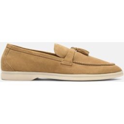 Scarosso Leandro Beige Scamosciato - Uomo Mocassini Beige - Suede 41,5