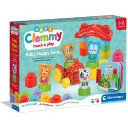 Gioco Mattoncini Soft Baby Happy Farm Clementoni