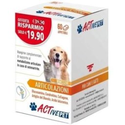 F&F Active Pet Articolazioni 60 Compresse - Integratore per cani e gatti