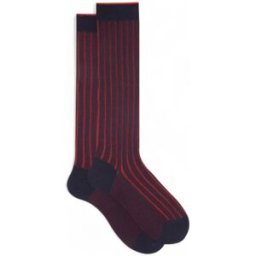 GALLO - Calzino con fantasia a righe - Colore: Blu,Taglia: L/XL