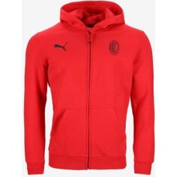 Puma AC Milan Felpa Con Zip Essential Rossa - L - Rosso - Uomo