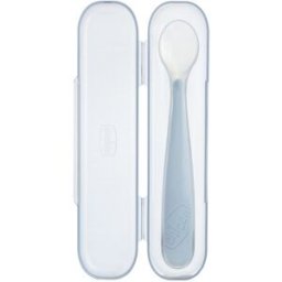 Cucchiaio Silicone Chicco Con Custodia