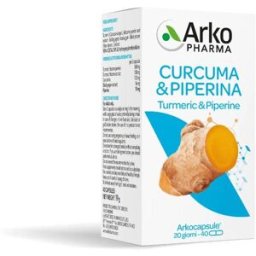 Arkocapsule Bio Curcuma + Piperina Integratore Articolare 40 Capsule