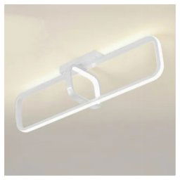 Trade Shop - Plafoniera Led 32 W Rettangolare Bianco Design Moderno Lampadario Soffitto 50217 -