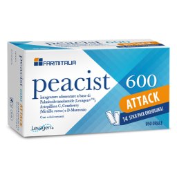 Peacist 600 Attack 14 bustine integarore per infezioni vie urinarie - Farmaitalia