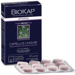 BIOS LINE Biokap Miglio Donna Forte 60 Compresse - Integratore Capelli e Unghie