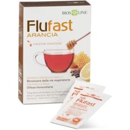 BIOS LINE SpA Apix Flufast Respiro 9 Bustine Gusto Arancia - Integratore Alimentare