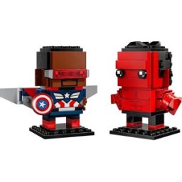 Lego Personaggi di Captain America e Hulk Rosso