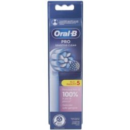 Braun Oral-B Pro Sensitive Clean Testine 5 pz Spazzolino da denti