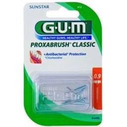 GUM ® Proxabrush Classic 0,9 mm ISO 2 Ricambio 8 pz Spazzolino da denti